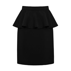 Школьная черная юбка для девочки 78991-ДШ17
