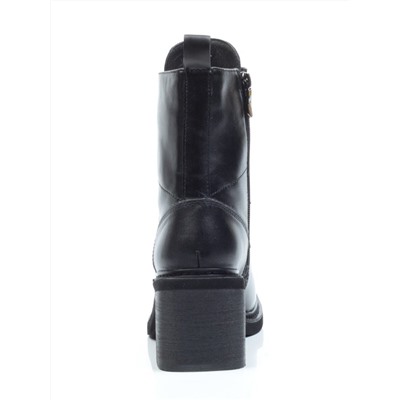 SE21W-2A BLACK Ботинки зимние женские (натуральная кожа, натуральный мех)