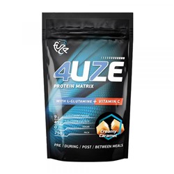 Мультикомпонентный протеин 4uze + Glutamine Сливочная карамель