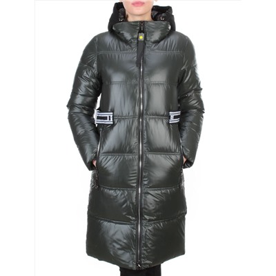 2193 DARK GREEN Куртка зимняя женская AIKESDFRS (200 гр. холлофайбера)