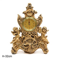 Часы статуэтка Амурчики 32 см / 3606A /уп 12/ золото