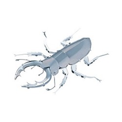 Объемная металлическая 3D модель Stag Beetle