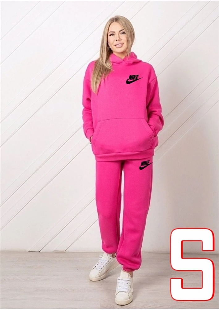 Костюм спортивный женский с начёсом Nike розовый (S Размер) купить, отзывы, фото, доставка - Покупки-просто58
