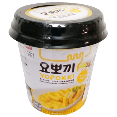Токпокки в сливочном соусе с золотистым луком стакан Yopokki, Корея, 120 г Акция