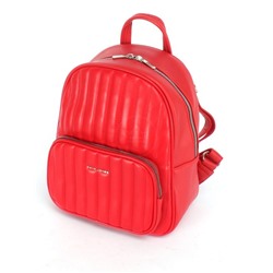 Рюкзак жен искусственная кожа DJ-6919-3-RED,  1отд,  2внут+2внеш/ карм,  красный 252330