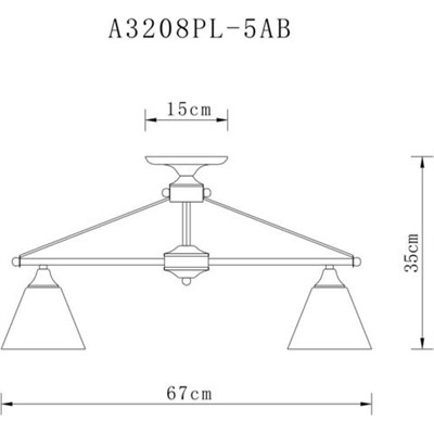 Люстра Arte Lamp COPTER A3208PL-5AB