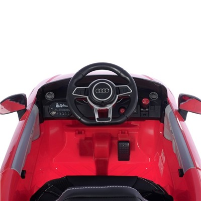 Электромобиль AUDI TT RS, EVA колёса, кожаное сидение, цвет красный