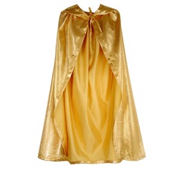 Карнавальный плащ детский,атлас,цвет золото с завитком длина 85см