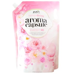 Кондиционер для белья с ароматом розы Porinse Aroma Capsule CJ Lion, Корея, 2,1 л Акция