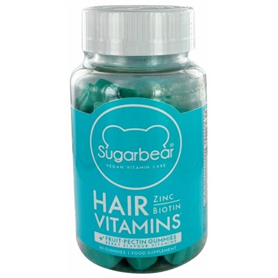 Sugarbearhair Vitamines Cheveux 60 Gummies