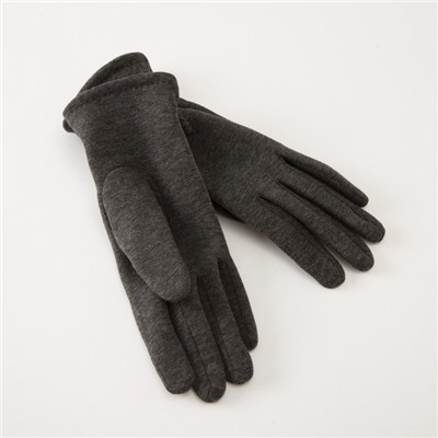 Перчатки женские MINAKU "Стиль", размер 19,  цвет серый