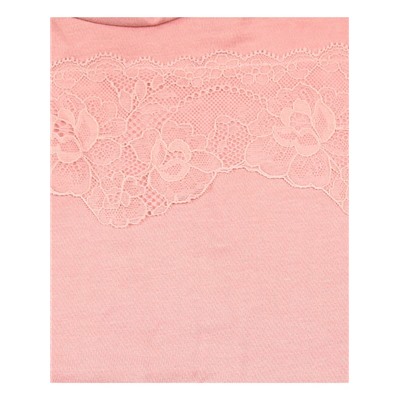 Розовая школьная водолазка (блузка) для девочки 83872-ДШ20
