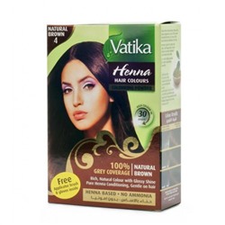 Хна для волос Vatika Henna цв.коричневый (6*10г)