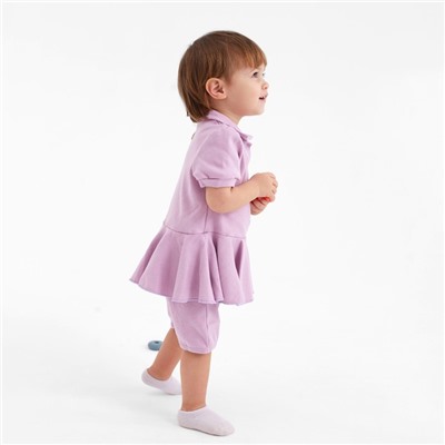 Боди-платье детское MINAKU, цвет сиреневый, рост 62-68 см