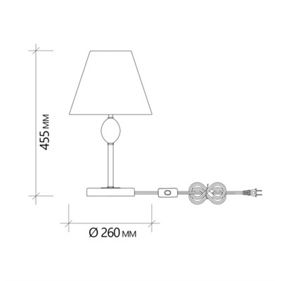 Настольный светильник Escada 2106/1 E14*40W Nickel
