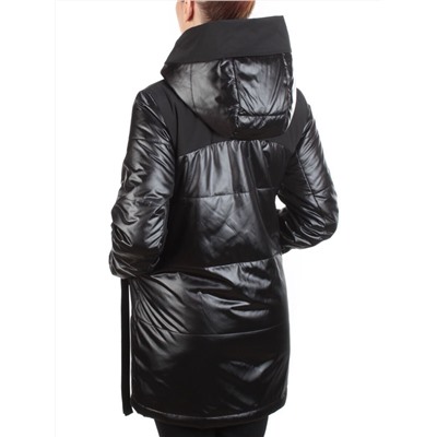 E06 BLACK Куртка демисезонная женская (100 гр. синтепон) HOLDLUCK