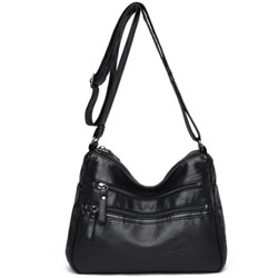 Женская кожаная сумка 0042-9 BLACK