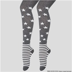 Колготки детские Para Socks (K1D55) темно-серый меланж