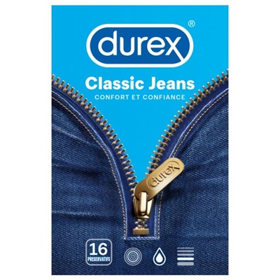 Durex Classic Jeans 16 Pr?servatifs