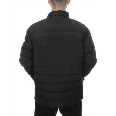 8747 BLACK Куртка мужская зимняя облегченная (150 гр. холлофайбер)