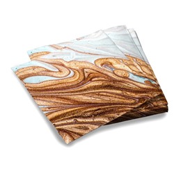 Салфетки бумажные трёхслойные «Смола», 33 × 33 см, 20 шт., цвет серый
