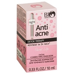 BIO WORLD SECRET LIFE  Secret Life Detox Therapy Эмульсия-Корректор для точечного нанесения Anti -acne Plus 15мл