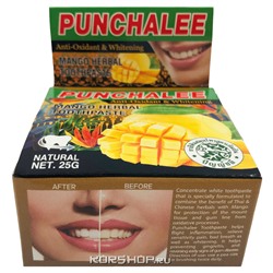 Растительная зубная паста с экстрактом манго Punchalee, Таиланд, 25 г Акция