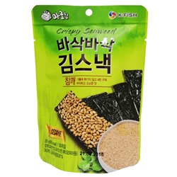 Хрустящие чипсы из водорослей с кунжутом Marochip, Корея, 20 г Акция