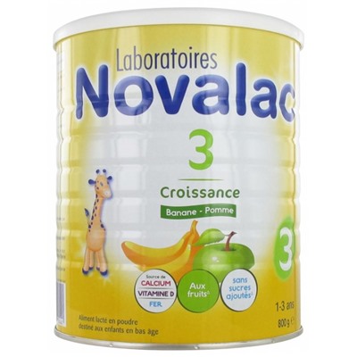 Novalac 3 Croissance Banane - Pomme 800 g
