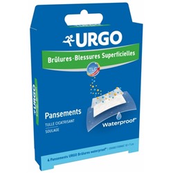 Urgo Br?lures et Blessures Superficielles 4 Pansements Waterproof
