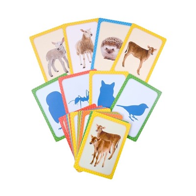 Уценка. Набор Умные карточки Животные Монтессори