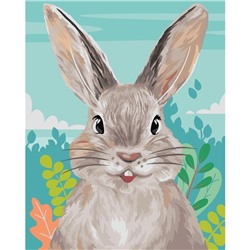 Картина по номерам на холсте с подрамником «Пасха: кролик в поле» 40 × 50 см
