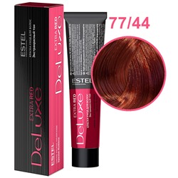 Крем-краска для волос 77/44 Русый медный интенсивный DeLuxe Extra Red ESTEL 60 мл
