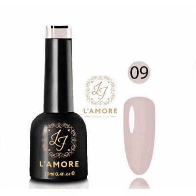 Гель лак для ногтей Luxury L’AMORE FASHION 12мл тон 09