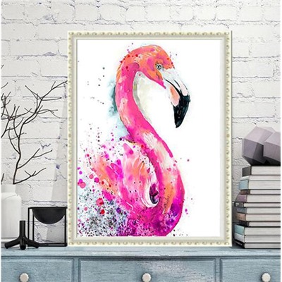 Стразовая картина «Фламинго» 30*40 см
