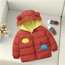 Куртка детская арт КД64, цвет:0902 кирпично-красный кролик