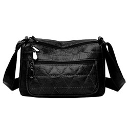 Женская кожаная сумка 8807-3 BLACK