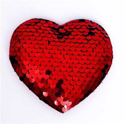 Сердце декоративное, размер: 9 × 8 × 1 см, цвет красный