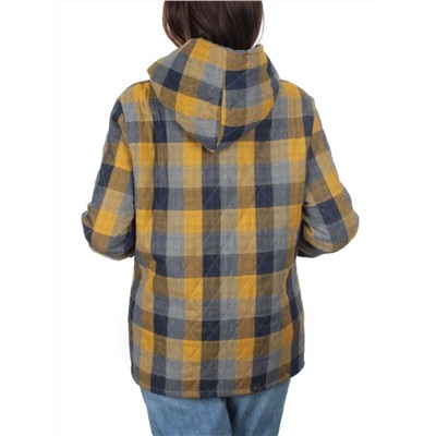 W-128 YELLOW/BLUE Куртка демисезонная женская (100% хлопок, синтепон 50 гр.)