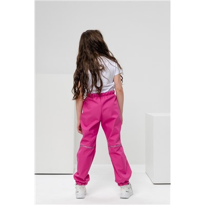 Детские брюки утепленные софтшелл Розовый