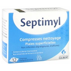 Gilbert Septimyl Compresses Nettoyage 12 Compresses