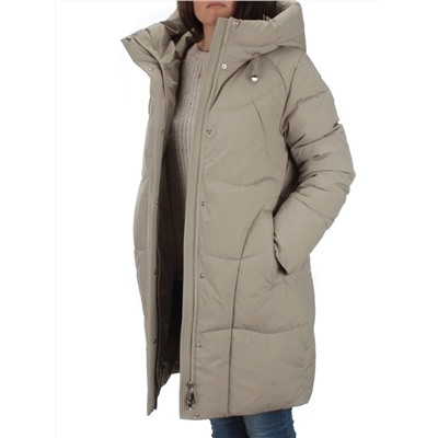 2301 OLIVE Пальто зимнее женское Flance Rose (200 гр. холлофайбер)