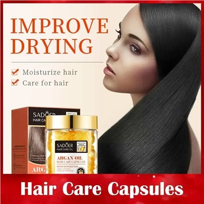 SADOER Восстанавливающая аргановое  масло для волос в капсулах с прополисом, 30*1мл