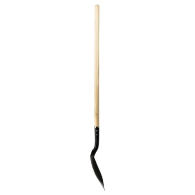 Лопата штыковая, острая, L = 150 см, американского типа, деревянный лакированный черенок, LUXE