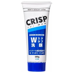 Отшелушивающий скраб для мужчин с ментолом W Crisp, Япония, 120 г Акция