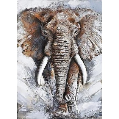 Декобокс  Слон  39*50 см (с поталью)