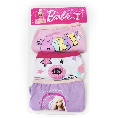 Детские трусы для девочек 22761 Barbie 3 штуки Ассорти
