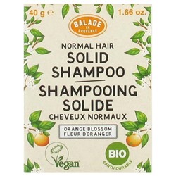 Balade en Provence Shampoing Solide Cheveux Normaux Fleur d Oranger Bio 40 g