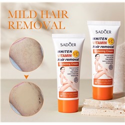 Крем для депиляции с витамином С Sadoer Hair Removal Whitening Cream 60мл