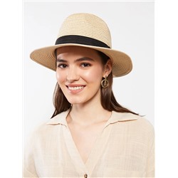Соломенная шляпа женская с ремешком
